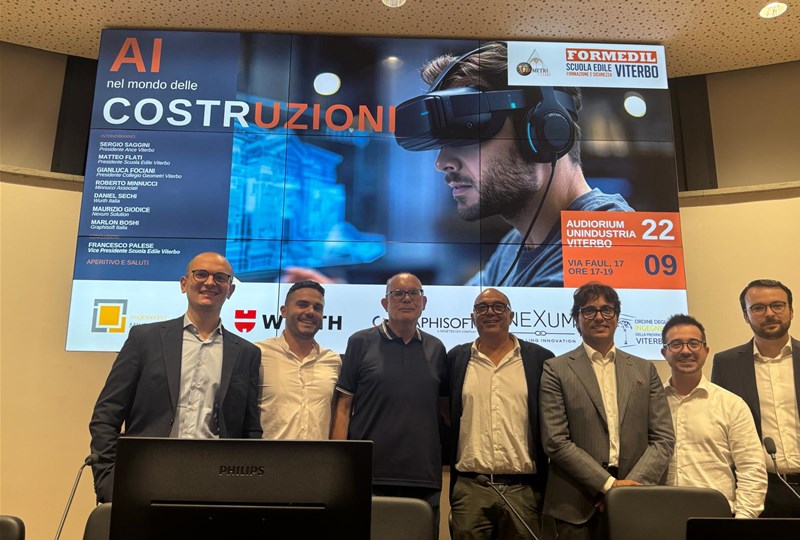 Grande interesse a Viterbo per l’incontro “AI nel mondo delle Costruzioni”