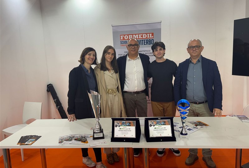 La Scuola Edile di Viterbo fa il pieno di riconoscimenti al SAIE 2025 di Bari